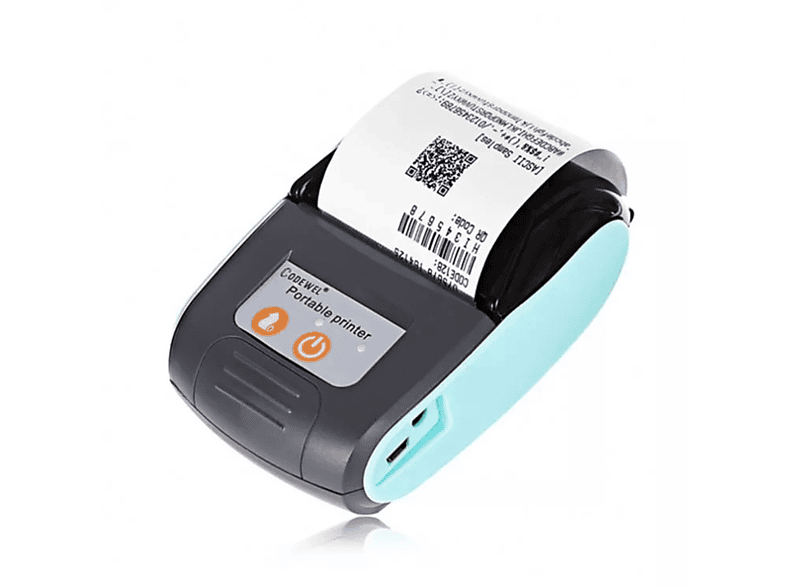 Handheld Thermodrucker Kleines Bestellung Thermodruck nehmen Kassierer BYTELIKE Ticket tragbarer Takeaway Miniatur Thermodrucker Ticket
