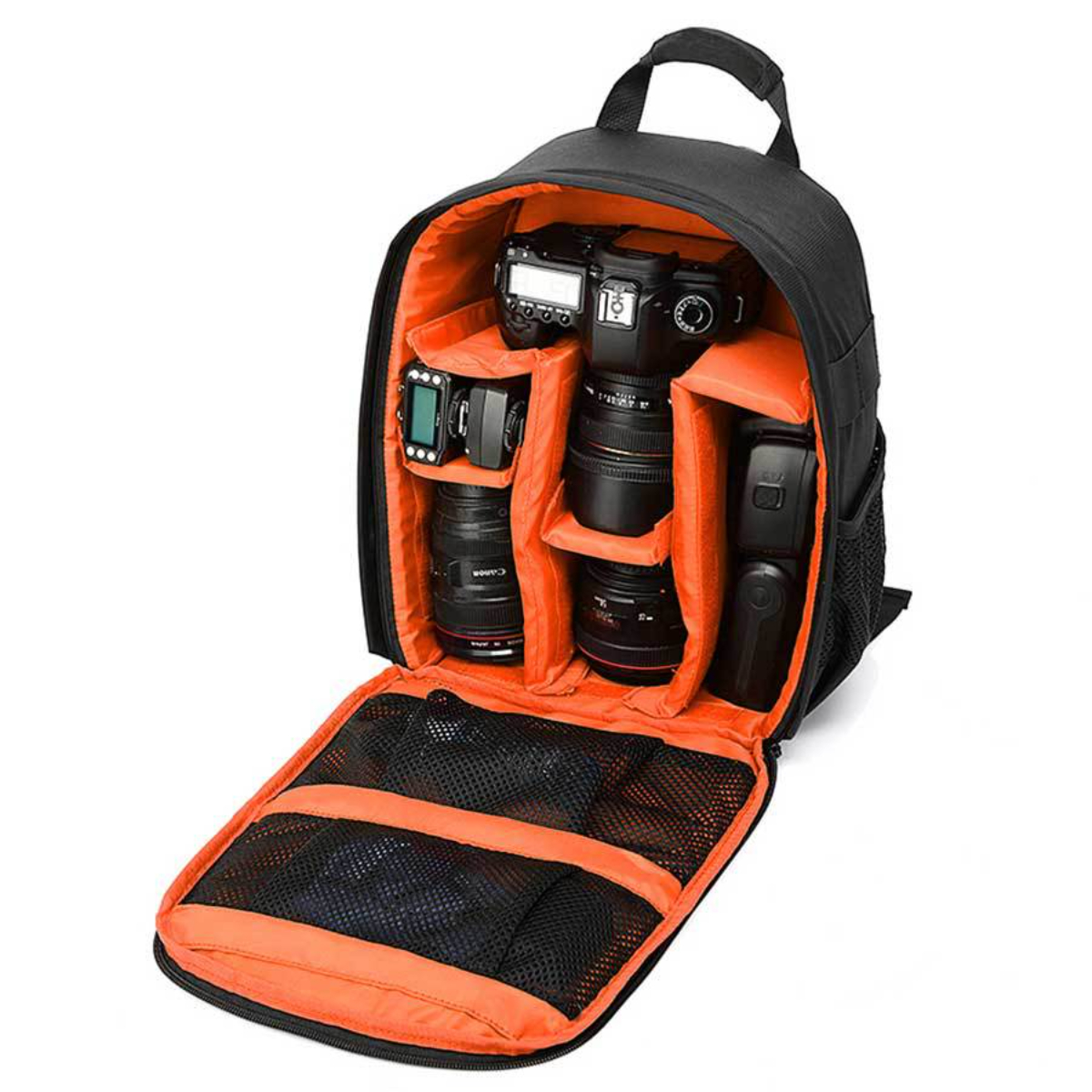 kleine Kamera tragen SLR Kameratasche, BYTELIKE Casual Fotografie orange Rucksack wasserdicht Fotografie Kameratasche