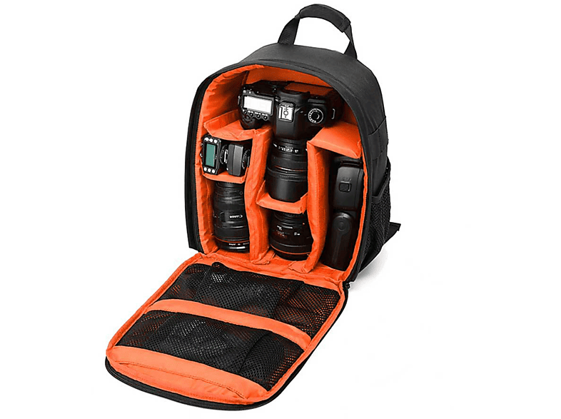 kleine Kamera tragen SLR Kameratasche, BYTELIKE Casual Fotografie orange Rucksack wasserdicht Fotografie Kameratasche