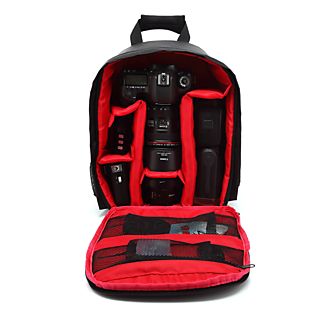 Funda cámara instantánea  - Fotografía Casual Pequeña Cámara Bolsa Impermeable Llevar SLR Fotografía Cámara Mochila BYTELIKE, rojo