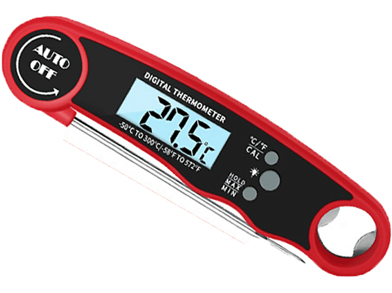 BYTELIKE Digitales Lebensmittelthermometer Sonde Küche BBQ Lebensmittel Braten Thermometer Thermometer (Messart: oral)