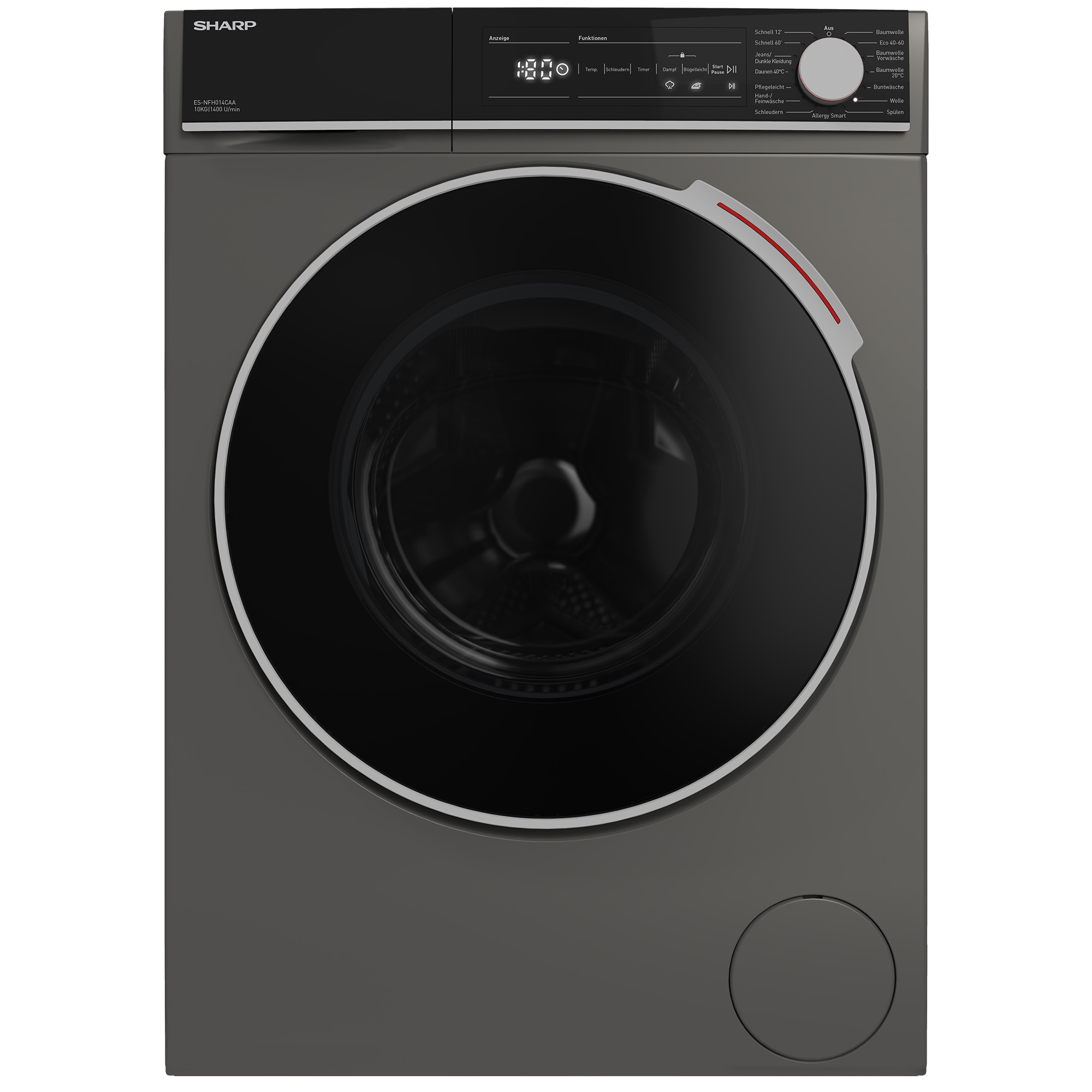 SHARP ES-NFH014CAA-DE Waschmaschine kg, A) (10