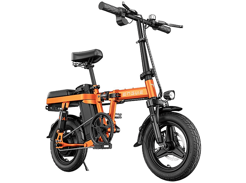 ENGWE T14 Kompakt-/Faltrad (Laufradgröße: 14 Zoll, Unisex-Rad, 480Wh, Orange)