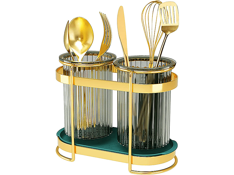 Küche Küchenutensilien Regal KÜLER Golden Besteck-Tube,