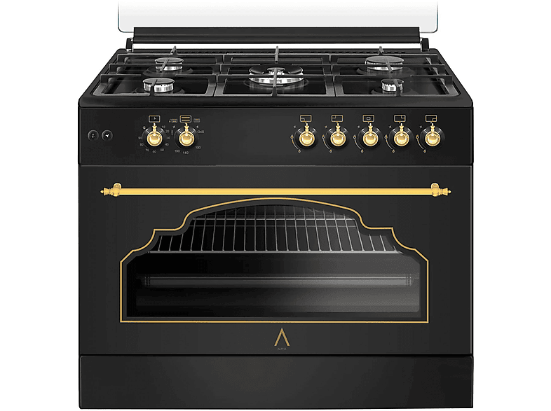 Cocina de gas  - ALPHA COCINA DE GAS VULCANO GOLD-90 RUSTICA ORO ALPHA