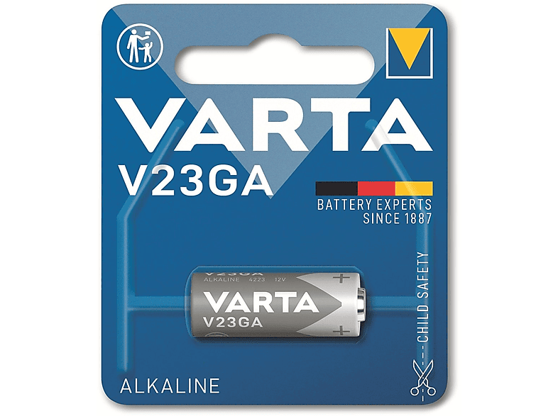 VARTA Electronics V23GA MN21 Fotobatterie 12V (1er Blister) Mando Distancia Fotobatterie, AlMn, 12 Volt, 0.05 Ah