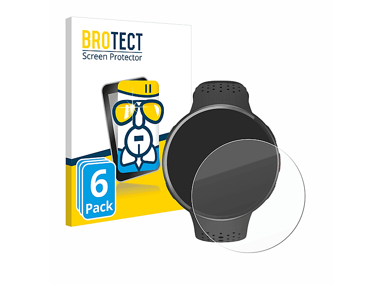 BROTECT 6x Airglass klare Schutzfolie(für Pacer Polar Pro)