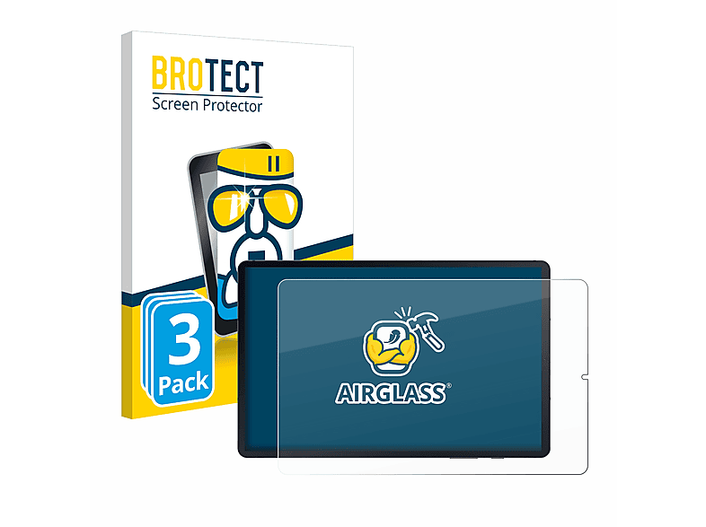 BROTECT 3x Tab Schutzfolie(für Lite Samsung S6 2022) klare Airglass Galaxy WiFi