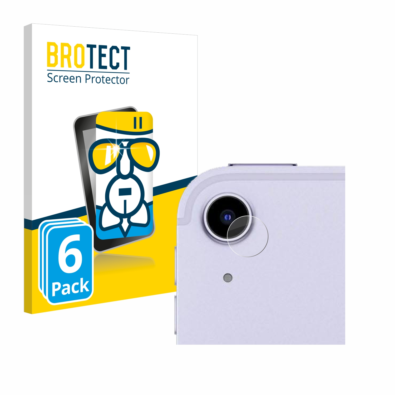 BROTECT 6x (5. Airglass Air 2022 5 Apple WiFi Cellular iPad Gen.)) klare Schutzfolie(für