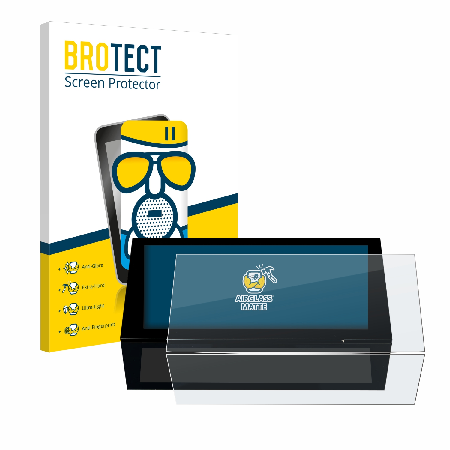 BROTECT Airglass matte Schutzfolie(für Peugeot System Infotainment 10\