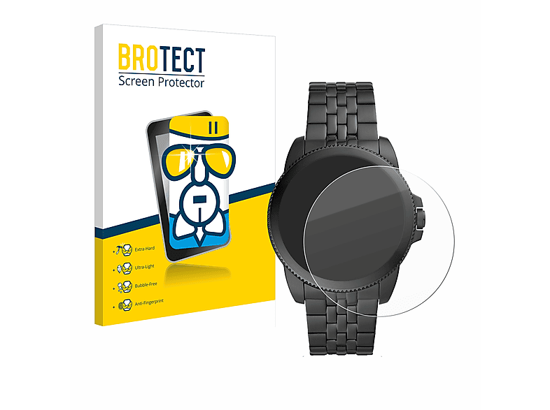 BROTECT Airglass klare Schutzfolie(für Fossil Gen 5E) | Smartwatch Schutzfolien & Gläser