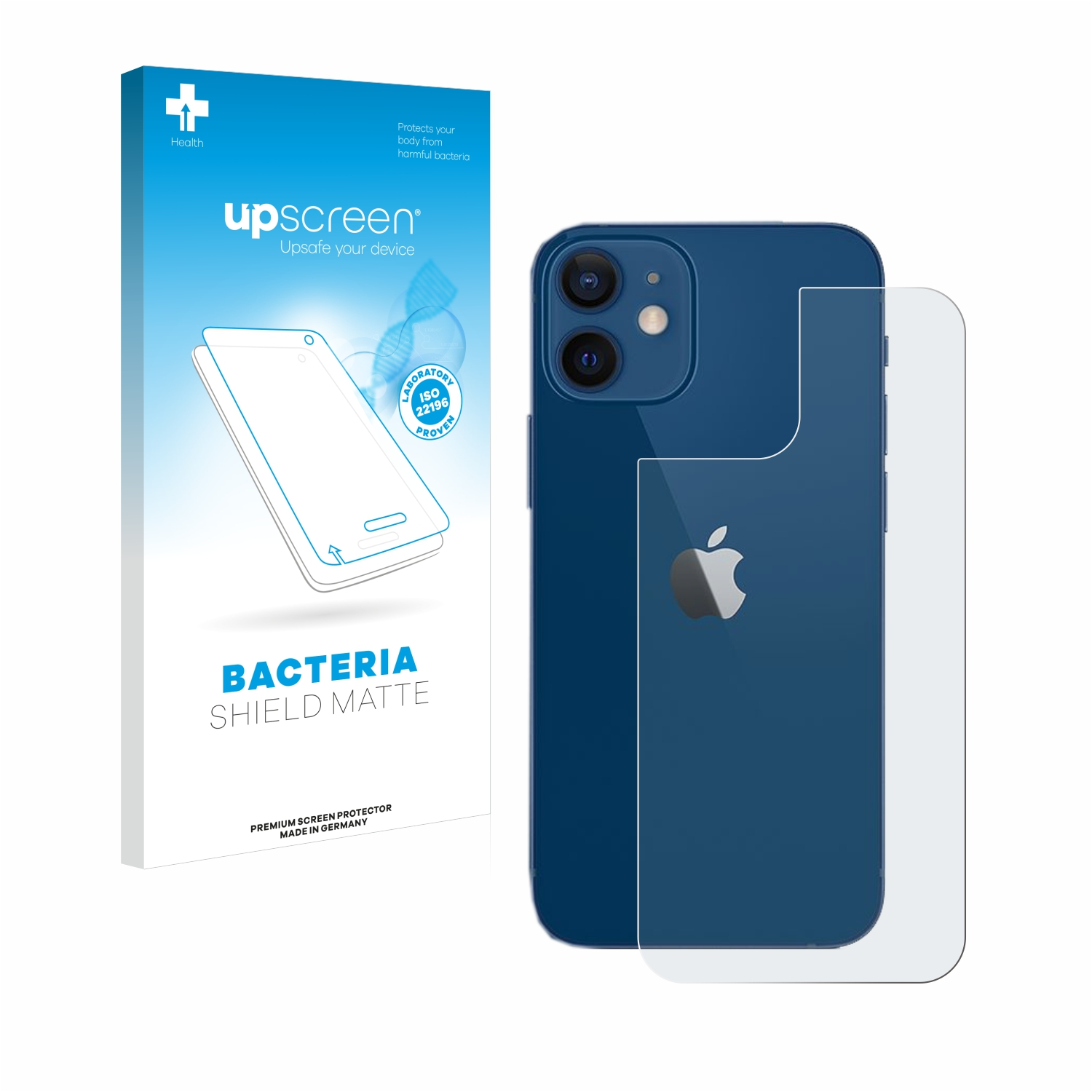 UPSCREEN antibakteriell entspiegelt Apple Schutzfolie(für iPhone 12) matte