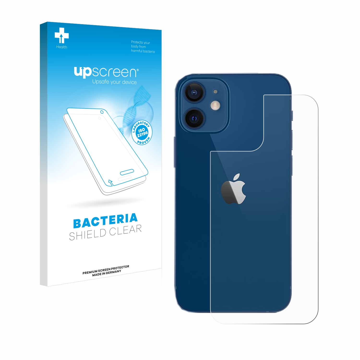UPSCREEN antibakteriell klare Apple 12) iPhone Schutzfolie(für