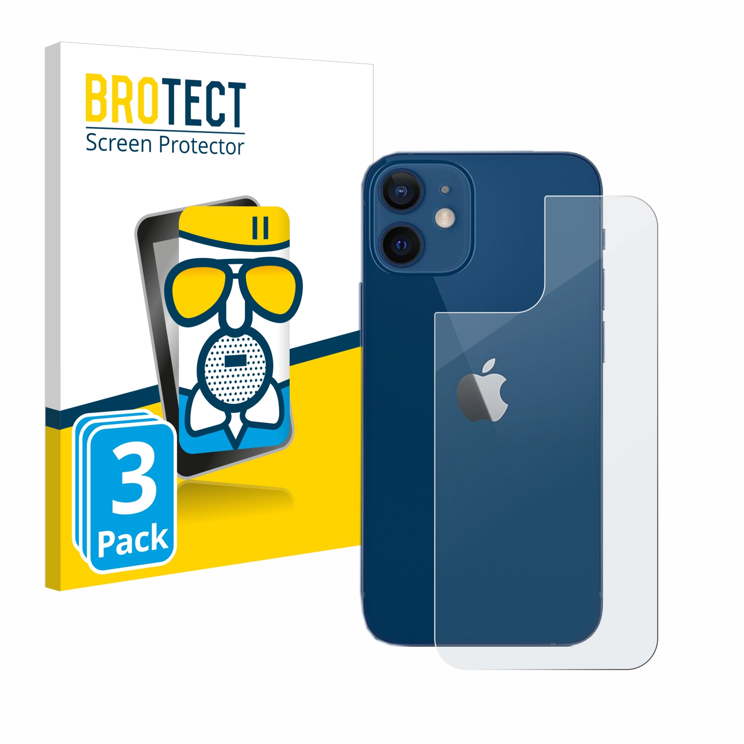 Schutzfolie(für 3x 12) Apple BROTECT matte Airglass iPhone