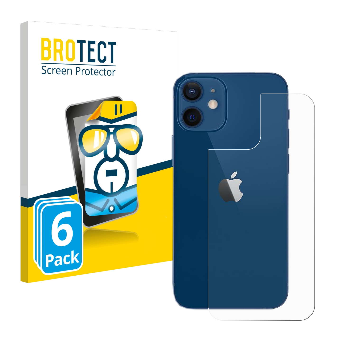 12) iPhone Apple 6x Schutzfolie(für BROTECT klare