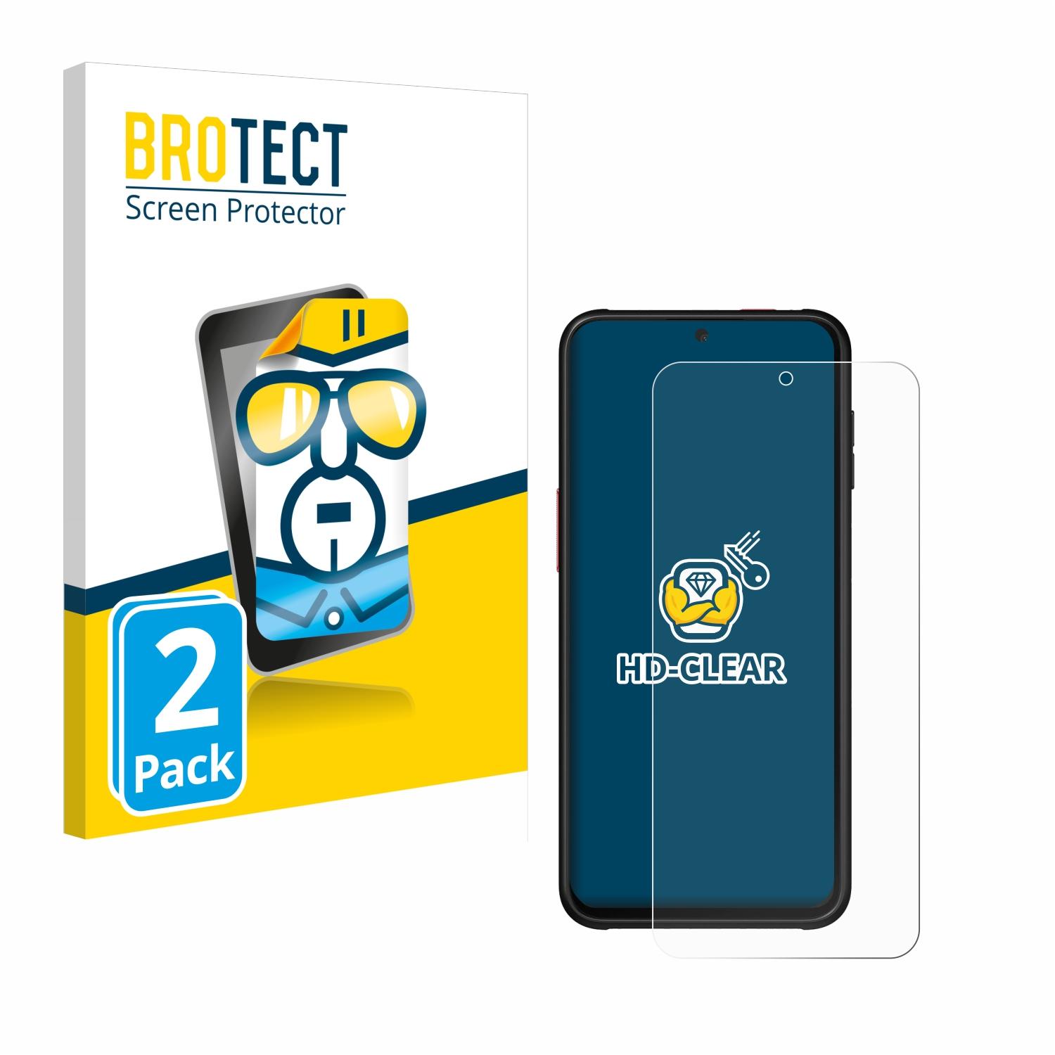 BROTECT 2x klare Schutzfolie(für Samsung Galaxy Xcover Pro) 6
