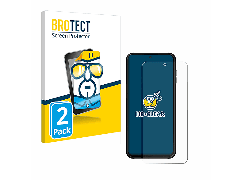 BROTECT 2x klare Galaxy Schutzfolie(für Samsung 6 Pro) Xcover