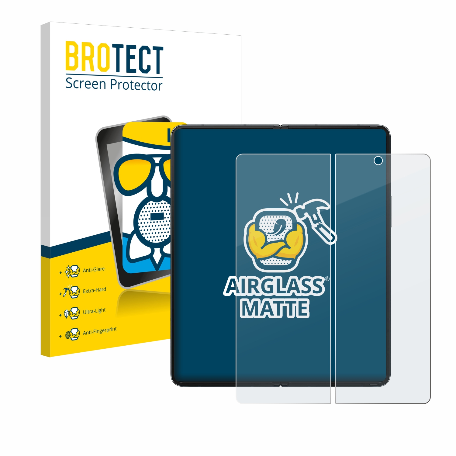 BROTECT Galaxy Samsung matte Airglass 4) Fold Schutzfolie(für Z