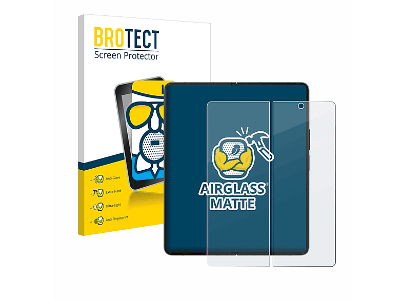 Airglass BROTECT matte 4) Fold Galaxy Samsung Schutzfolie(für Z
