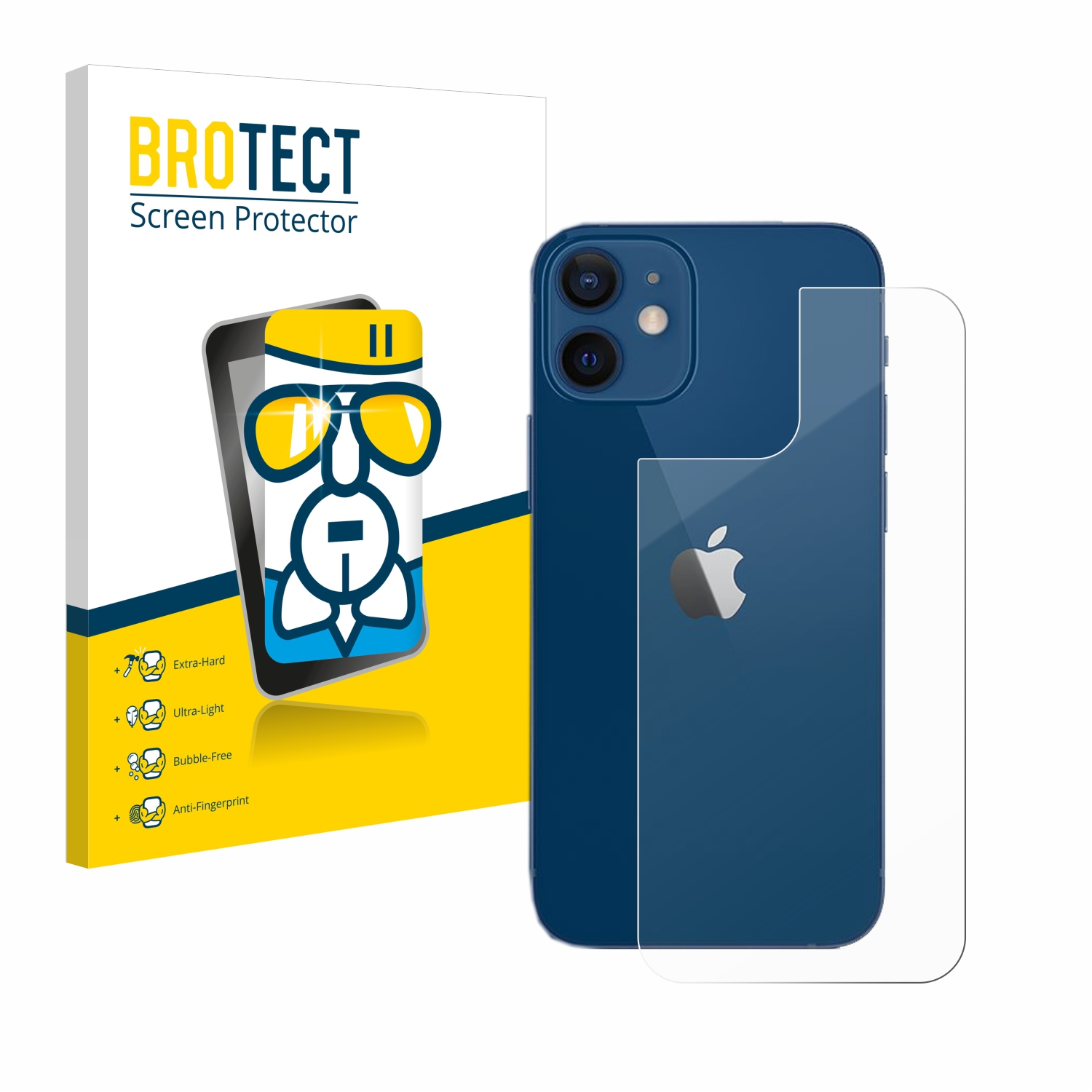BROTECT klare Schutzfolie(für 12) iPhone Apple Airglass