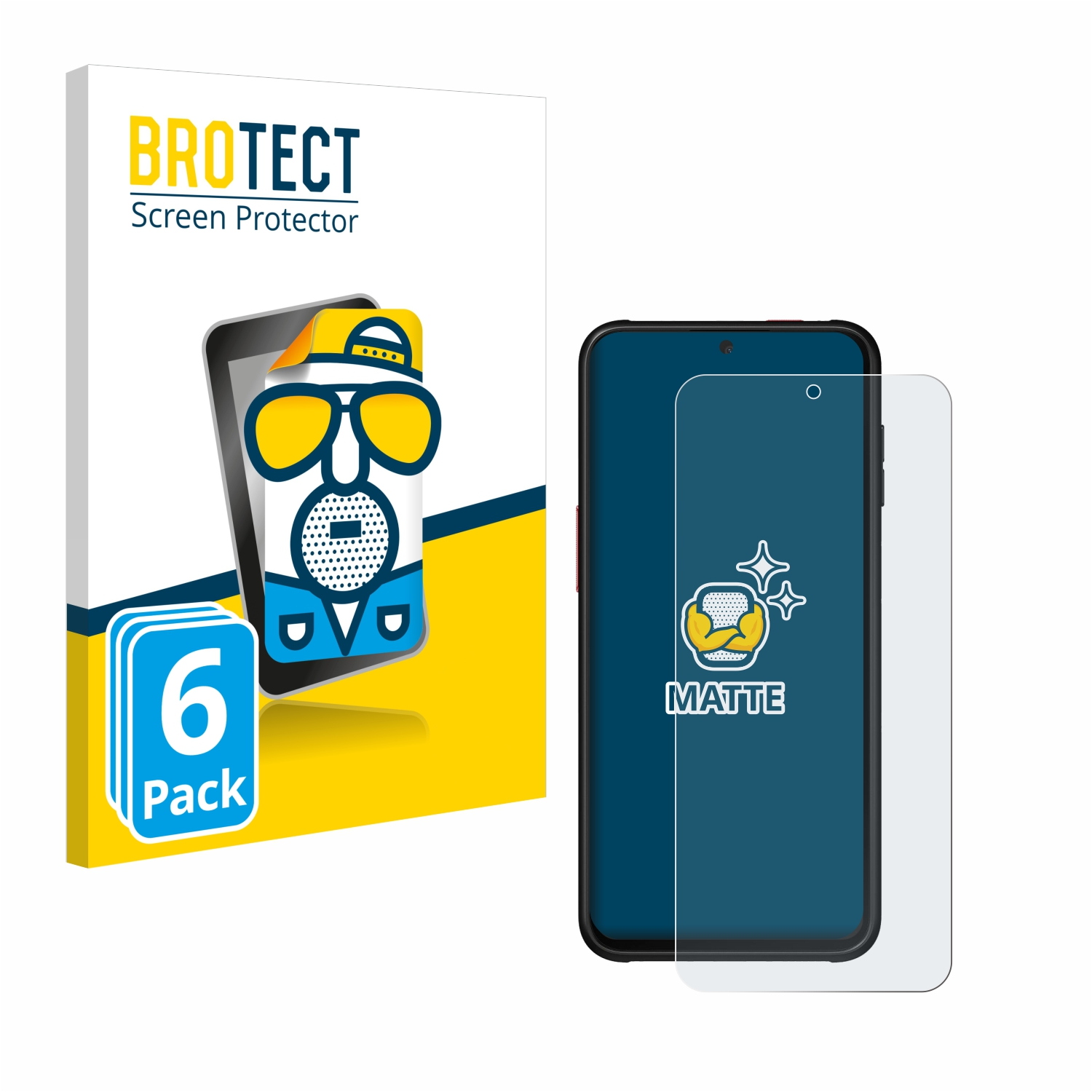 BROTECT 6x matte Schutzfolie(für Samsung Pro) Galaxy 6 Xcover