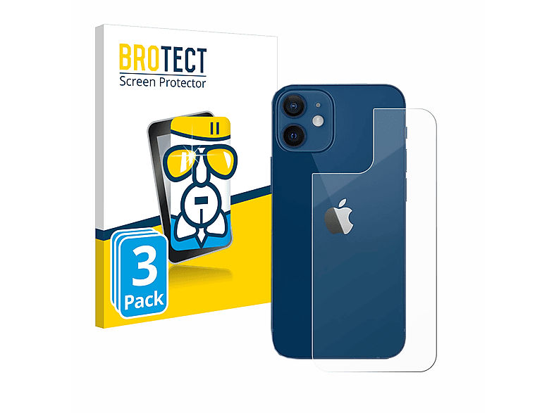 Airglass BROTECT iPhone Apple Schutzfolie(für 3x klare 12)