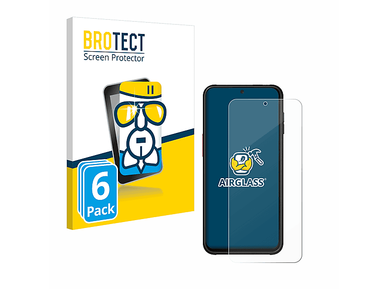 6 6x Xcover Airglass klare Pro) BROTECT Samsung Schutzfolie(für Galaxy
