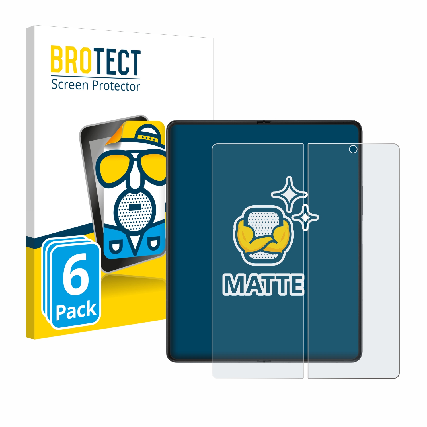 BROTECT 6x Galaxy matte Samsung Schutzfolie(für Z Fold 5G) 3