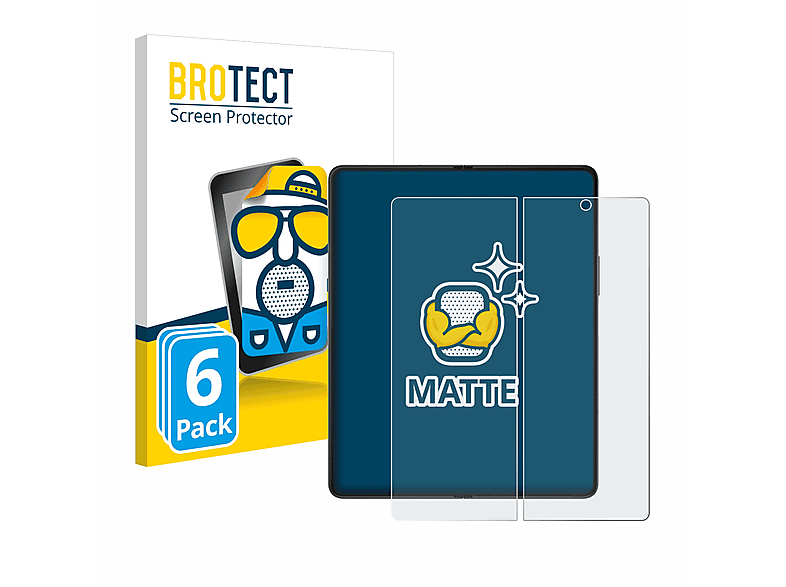 BROTECT 6x Fold Schutzfolie(für Samsung 3 Z Galaxy matte 5G)