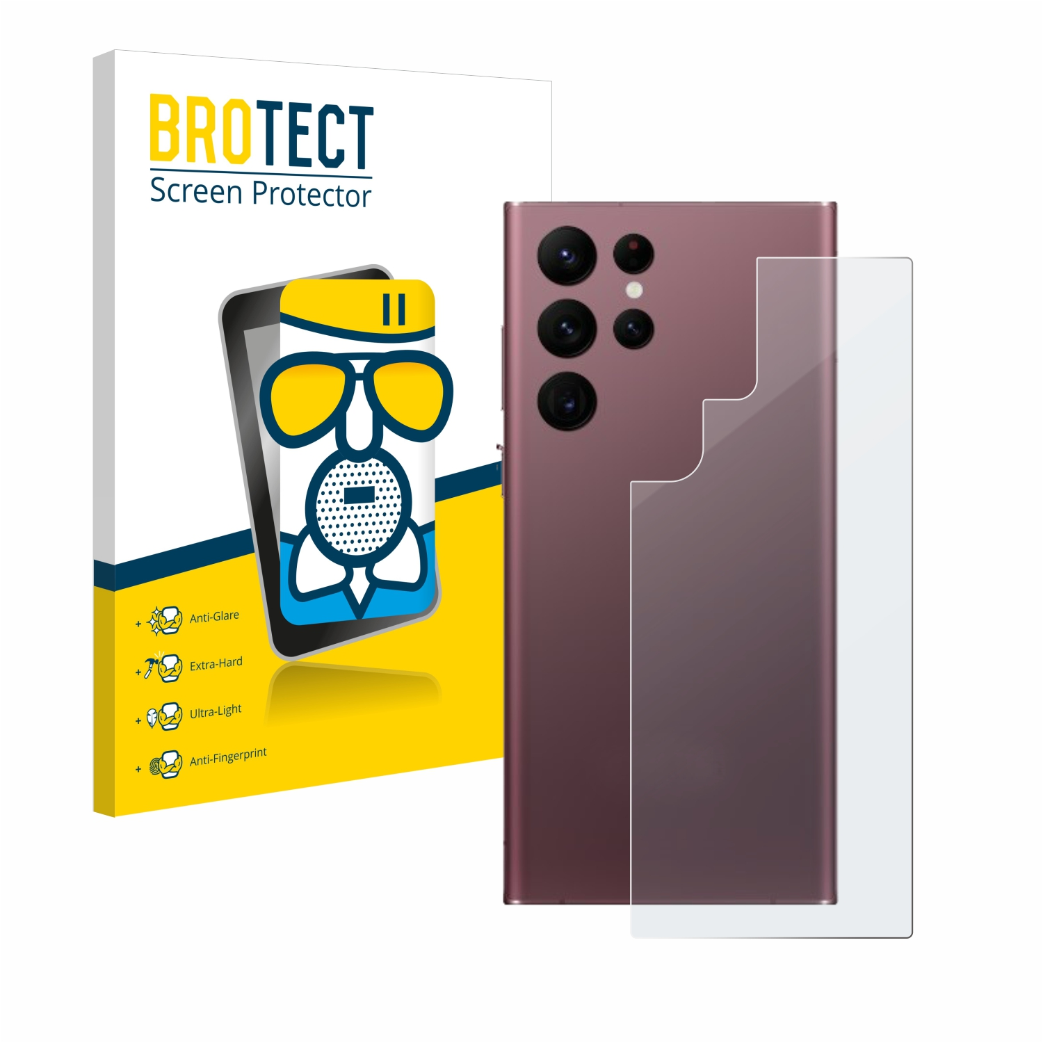 BROTECT Airglass matte Schutzfolie(für Samsung S22 Ultra Galaxy 5G)