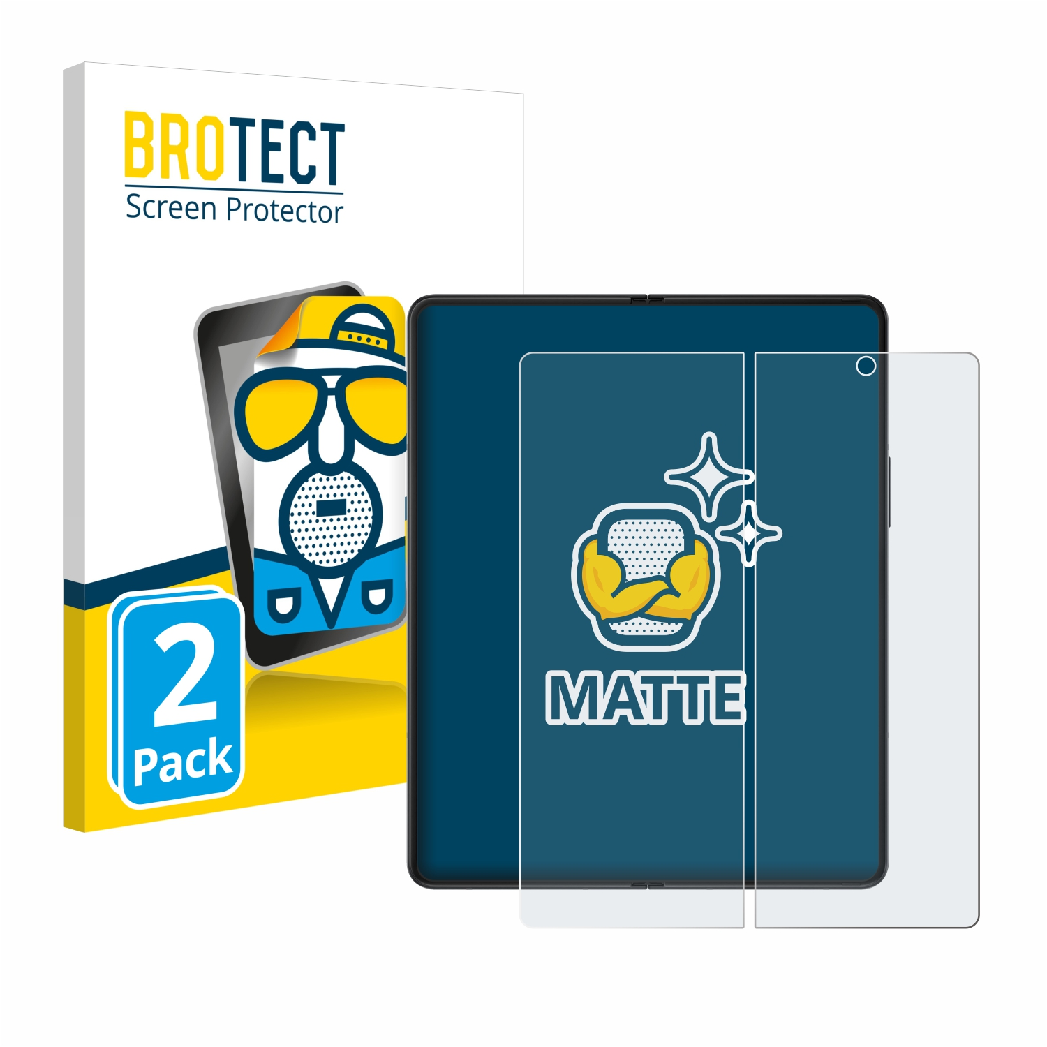 BROTECT 2x matte Schutzfolie(für Fold Samsung 3 Galaxy Z 5G)