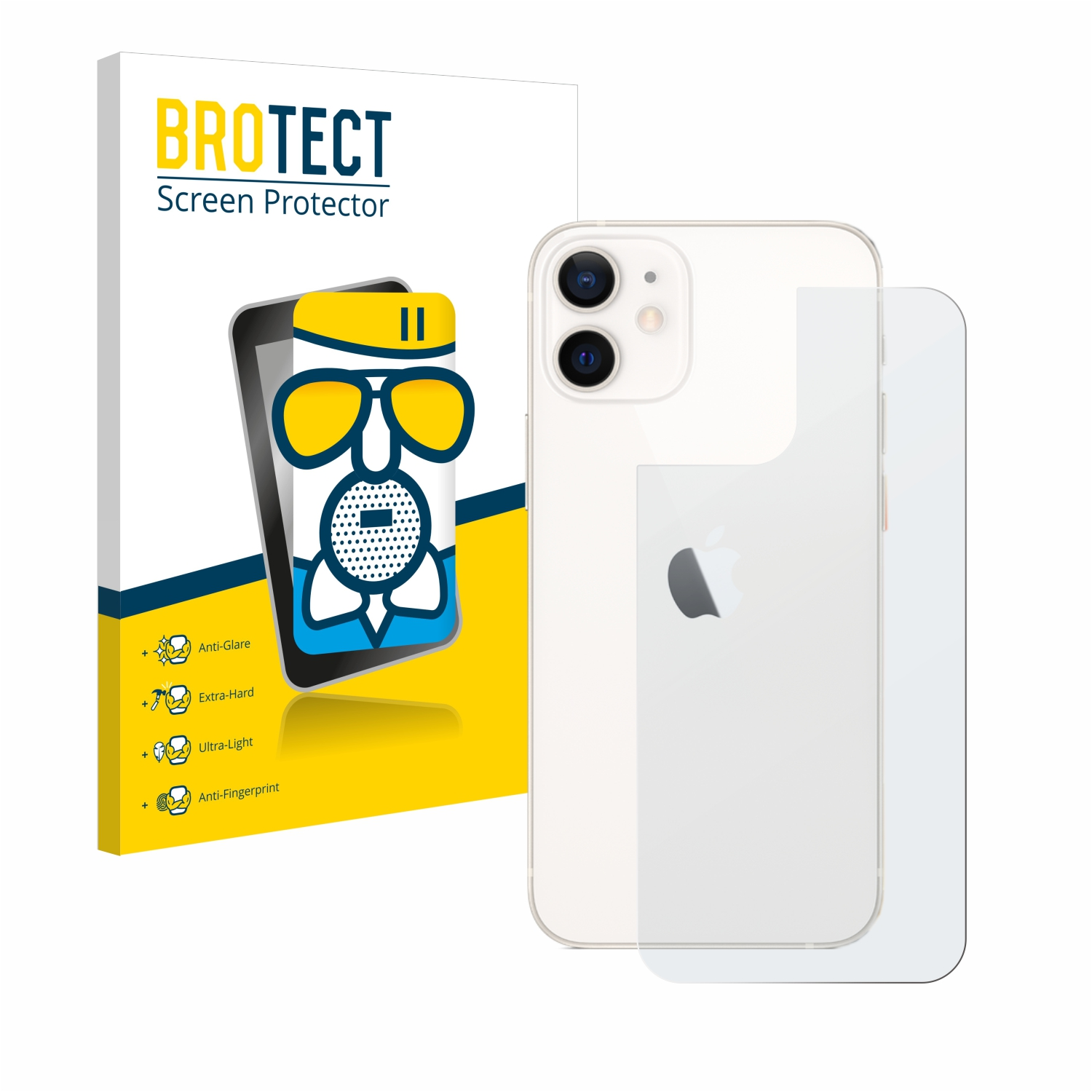 Airglass BROTECT mini) Schutzfolie(für iPhone Apple 12 matte