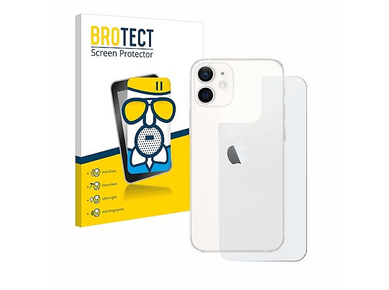 Airglass BROTECT mini) Schutzfolie(für iPhone Apple 12 matte