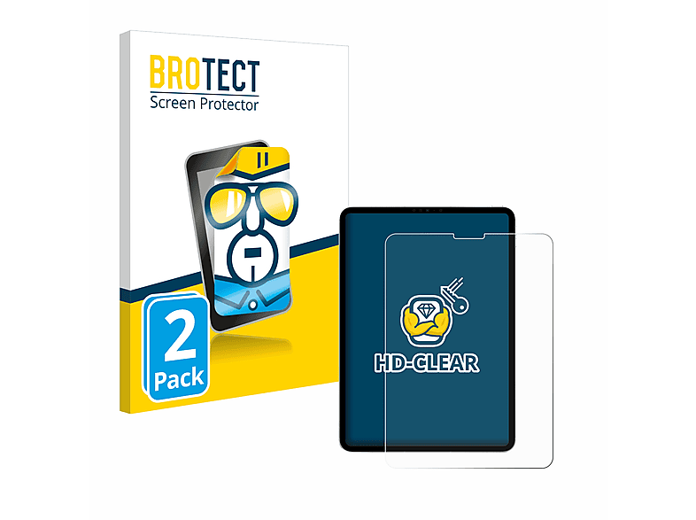 BROTECT 2x klare Schutzfolie(für Apple Gen.)) Pro iPad 2022 (4. 11