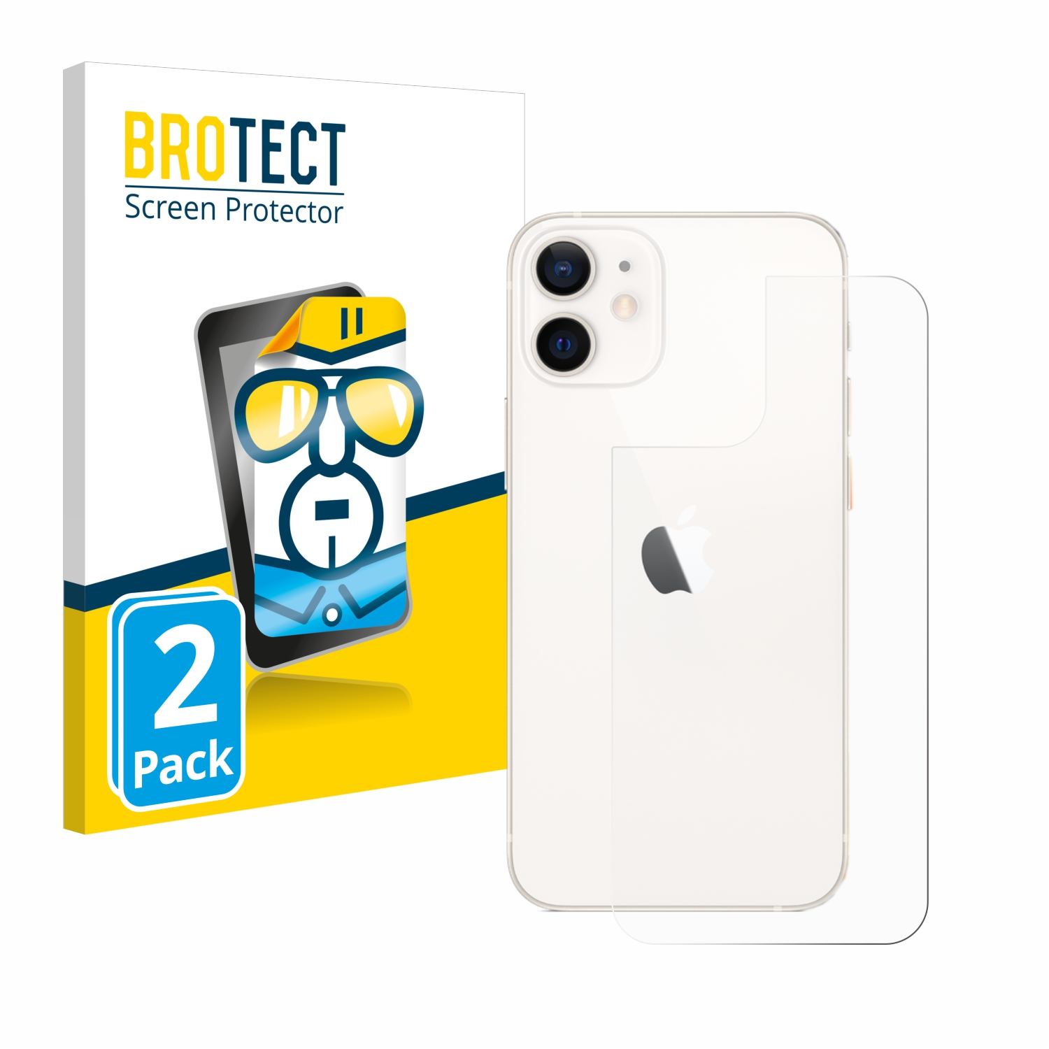 BROTECT 2x klare Schutzfolie(für Apple iPhone mini) 12