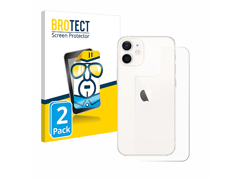 BROTECT 2x klare Schutzfolie(für iPhone mini) 12 Apple