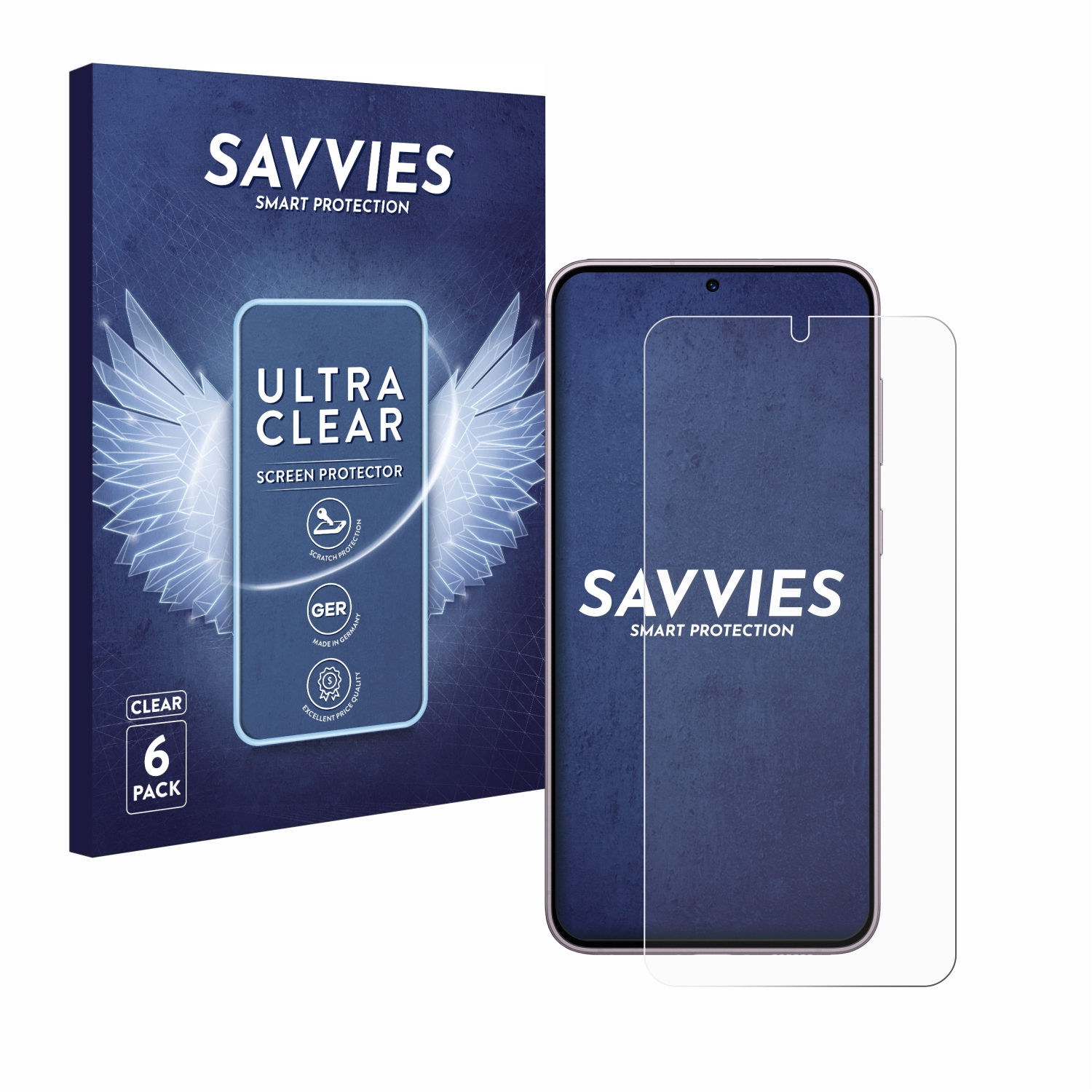 S23 Plus) Samsung Schutzfolie(für 6x SAVVIES klare Galaxy