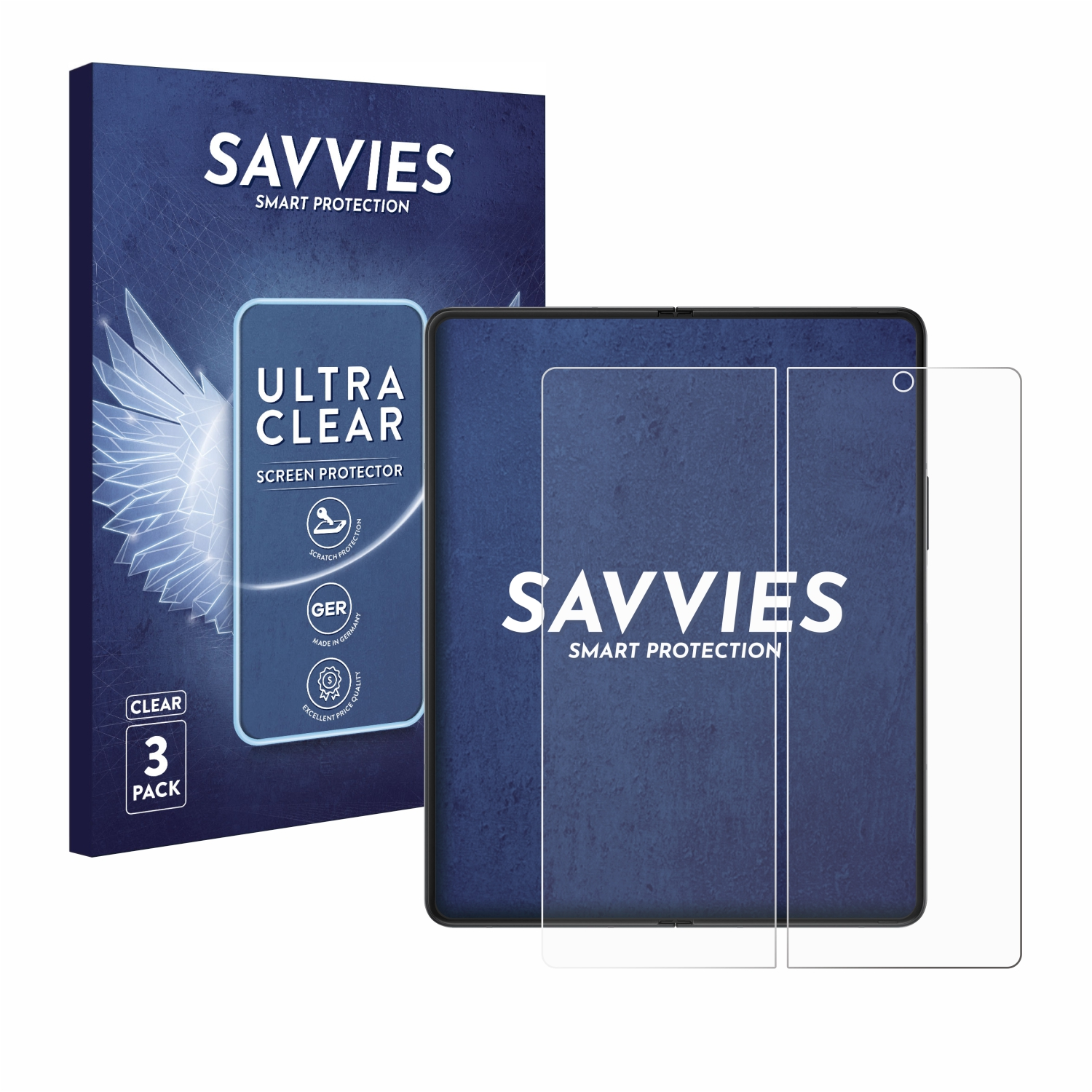 Fold SAVVIES 3 5G) Galaxy 6x Samsung Schutzfolie(für Z klare