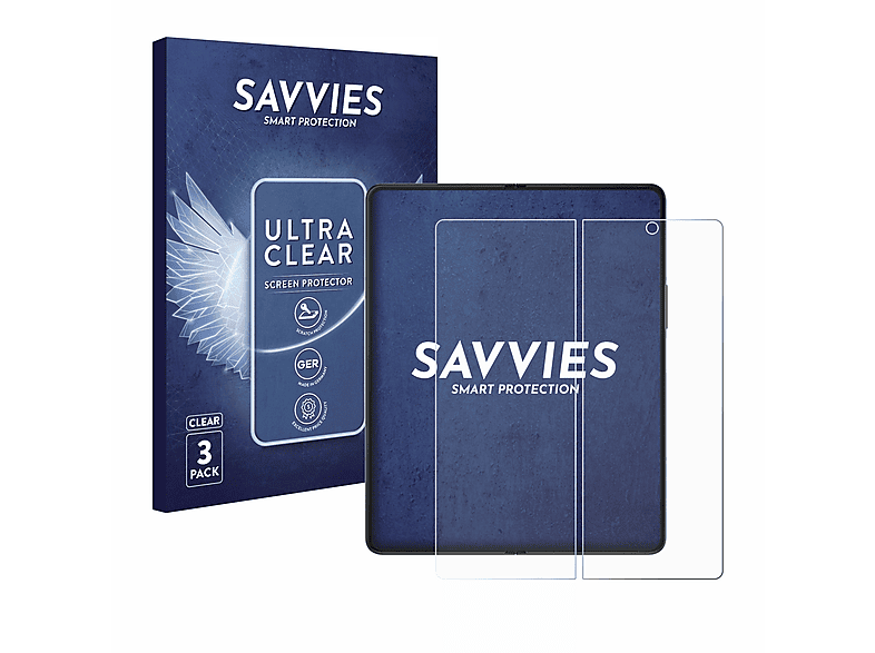 SAVVIES 6x Fold Samsung Galaxy klare 5G) 3 Schutzfolie(für Z