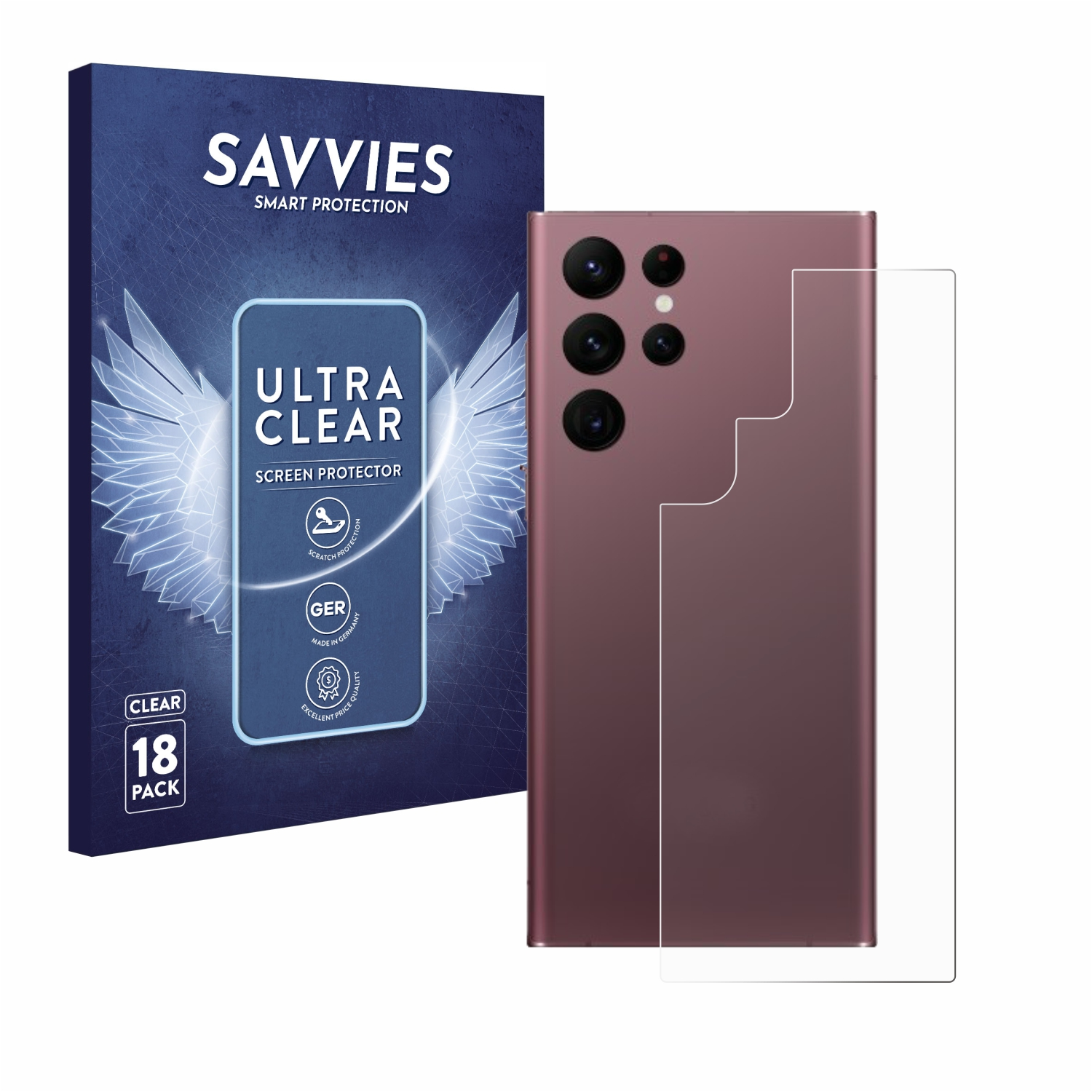 klare Ultra Samsung SAVVIES S22 Schutzfolie(für Galaxy 18x 5G)