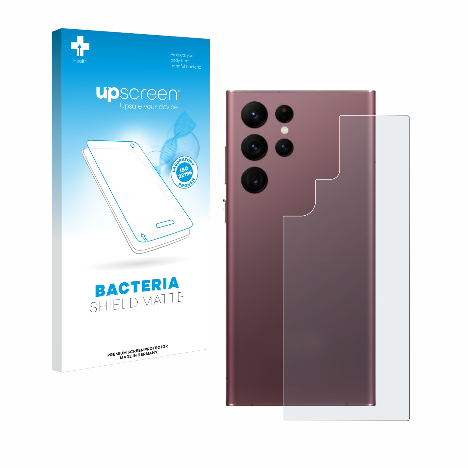 antibakteriell 5G) Schutzfolie(für Samsung entspiegelt S22 Ultra Galaxy matte UPSCREEN