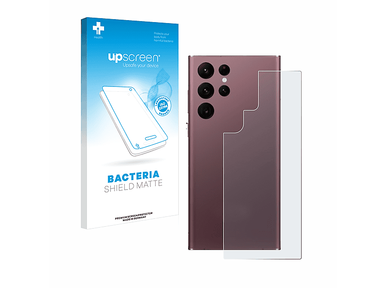 UPSCREEN antibakteriell entspiegelt matte Schutzfolie(für Samsung 5G) Ultra Galaxy S22