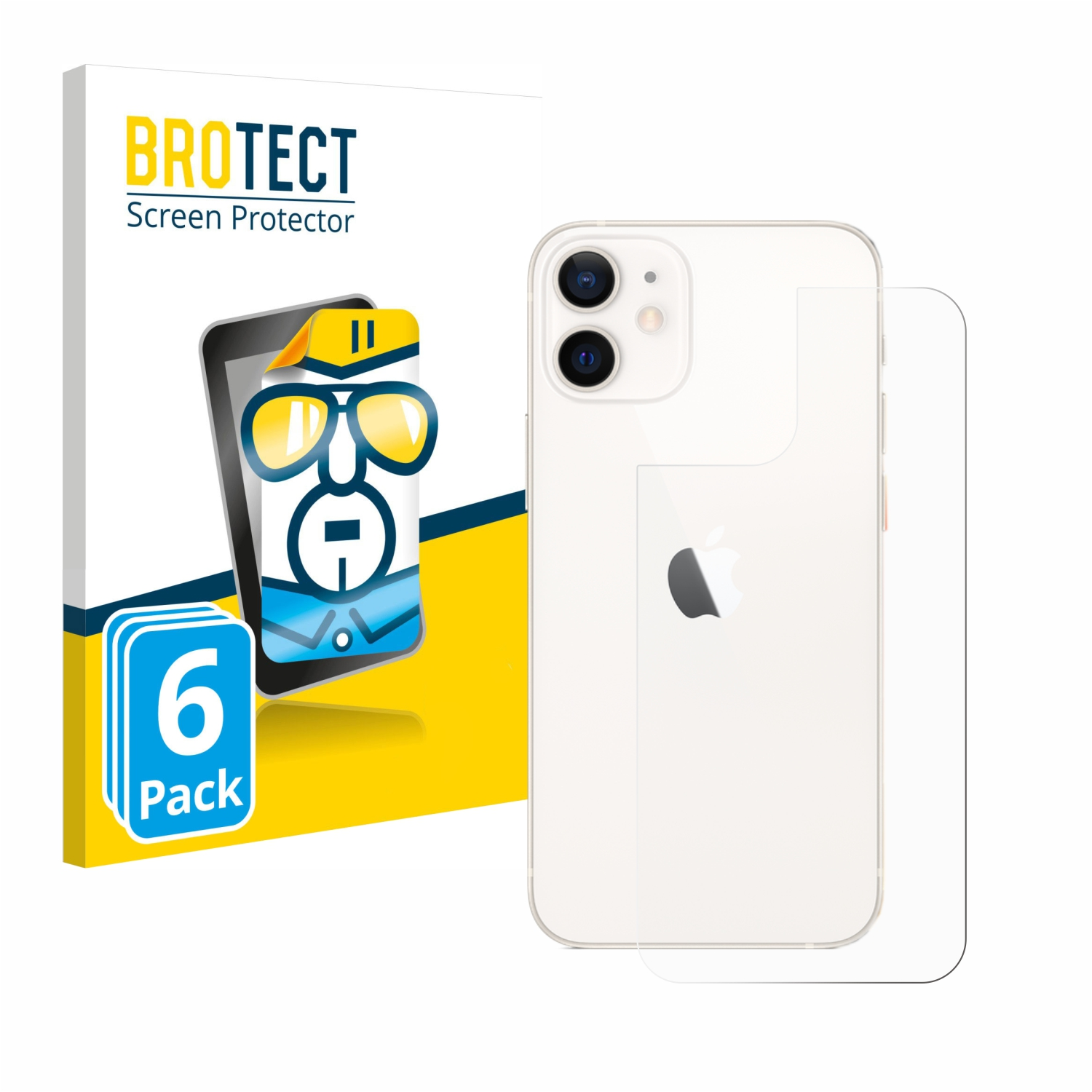 BROTECT 6x mini) Apple Schutzfolie(für 12 klare iPhone