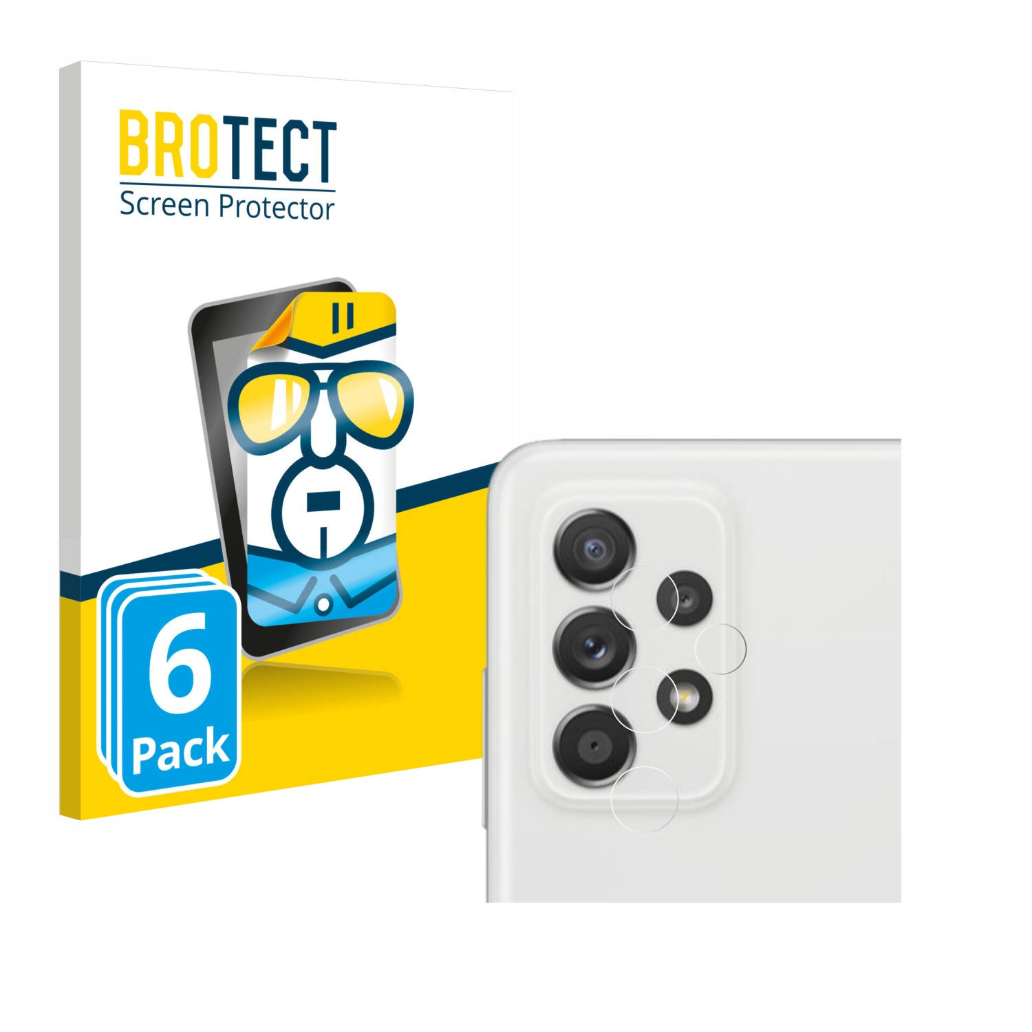 BROTECT 6x Schutzfolie(für Galaxy Samsung klare 5G) A52s