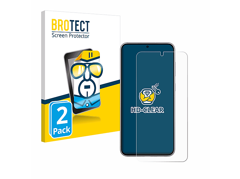 Galaxy S23 BROTECT Samsung klare 2x Plus) Schutzfolie(für