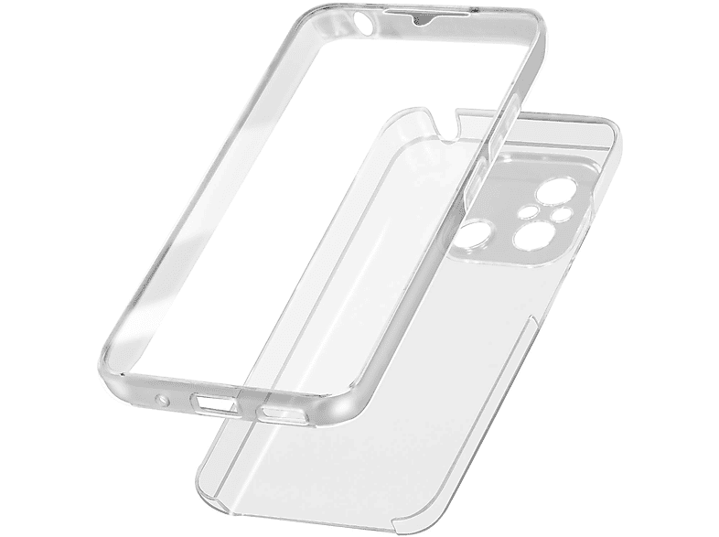 12C, Full Transparent Cover, Vorder- Schutzhülle, Rückseite Cover Redmi Series, AVIZAR Xiaomi, Full