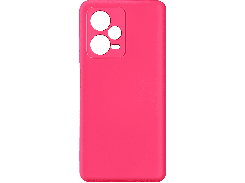 AVIZAR Soft Touch Series, Backcover, Xiaomi, Redmi Note 12 Pro 5G, Fuchsienrot