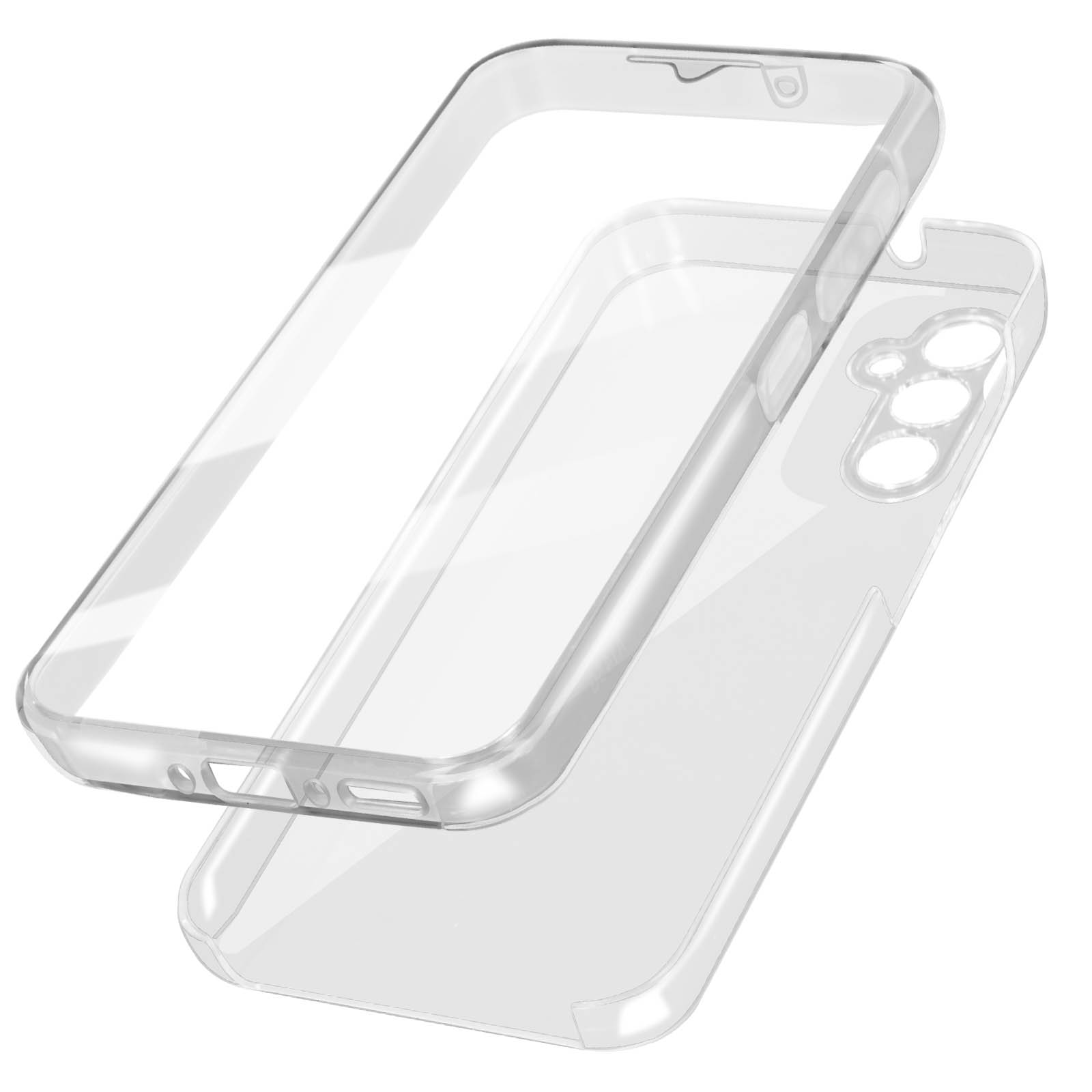Custodia per telefono trasparente e protezione schermo. Entrambi trasparenti e per un telefono.