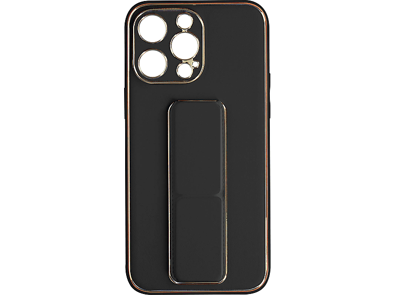 AVIZAR Cabana Backcover, Pro Series, 14 Lux Handyhülle Schwarz Max, mit Metallic Apple, Rand iPhone