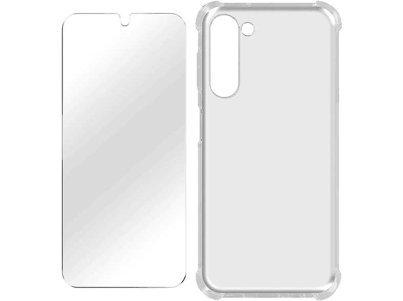 AVIZAR Premium Schutz-Set: Hülle Samsung, Plus, + Folie S23 Transparent Galaxy Series, Backcover